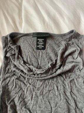 Apostrophe Gray cowl neck top